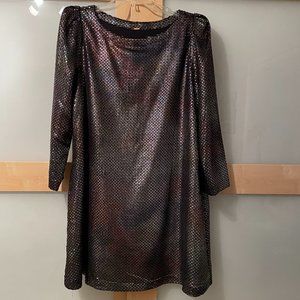 Free People Iridescent Metallic Dress Sz M